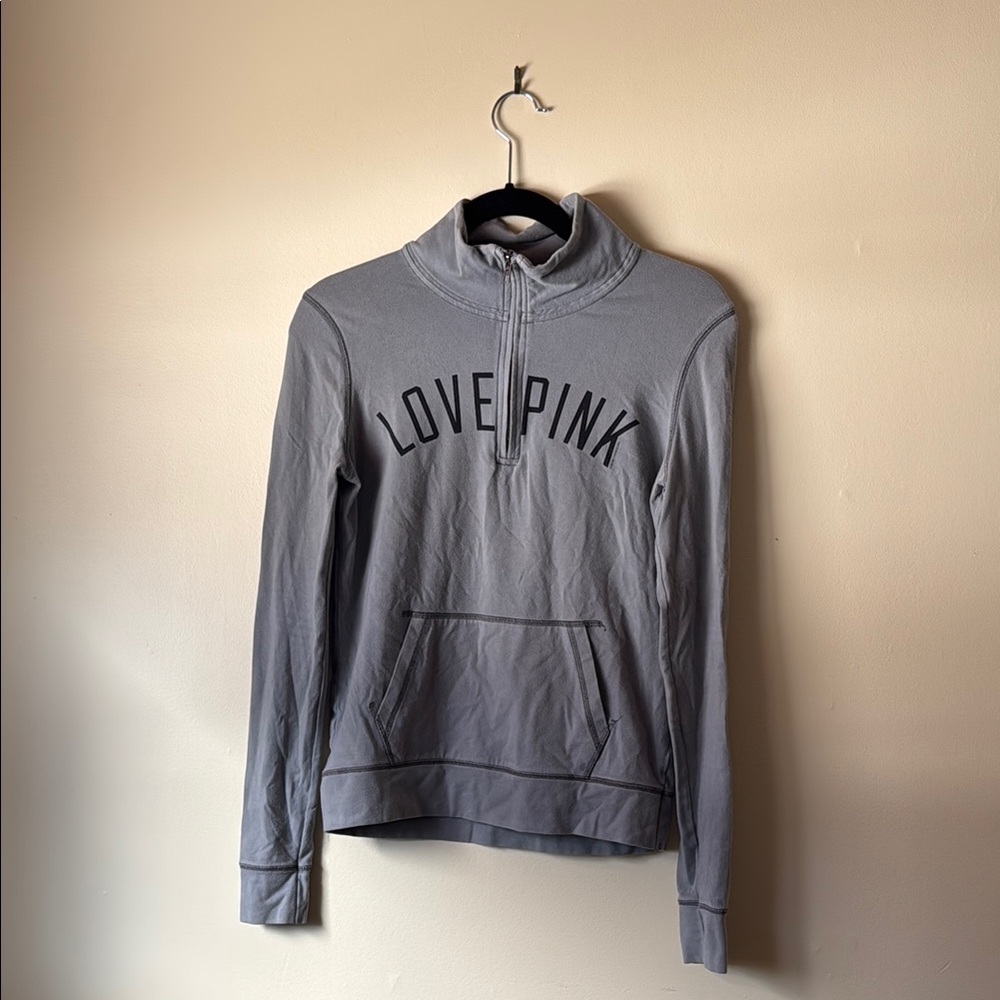 Gray Quarter-Zip Pullover